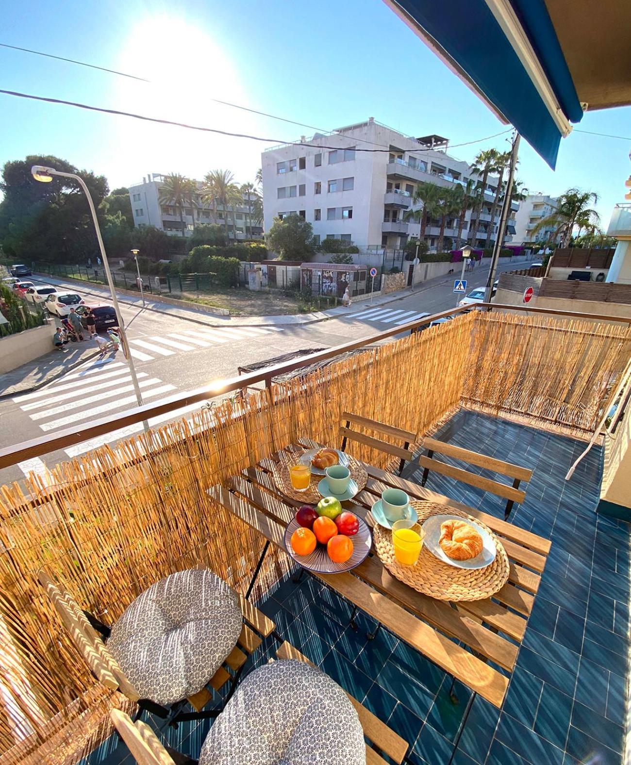 Beach Flat With Terrace Sant Salvador Bagian luar foto