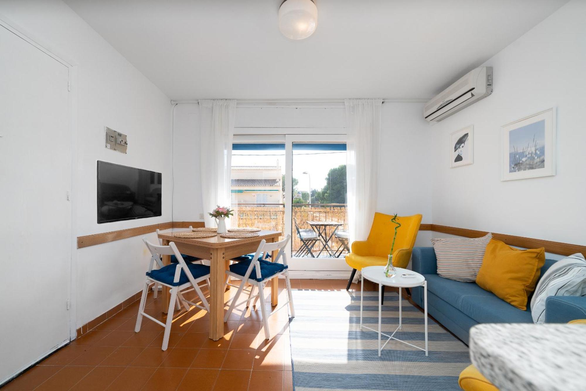 Beach Flat With Terrace Sant Salvador Bagian luar foto